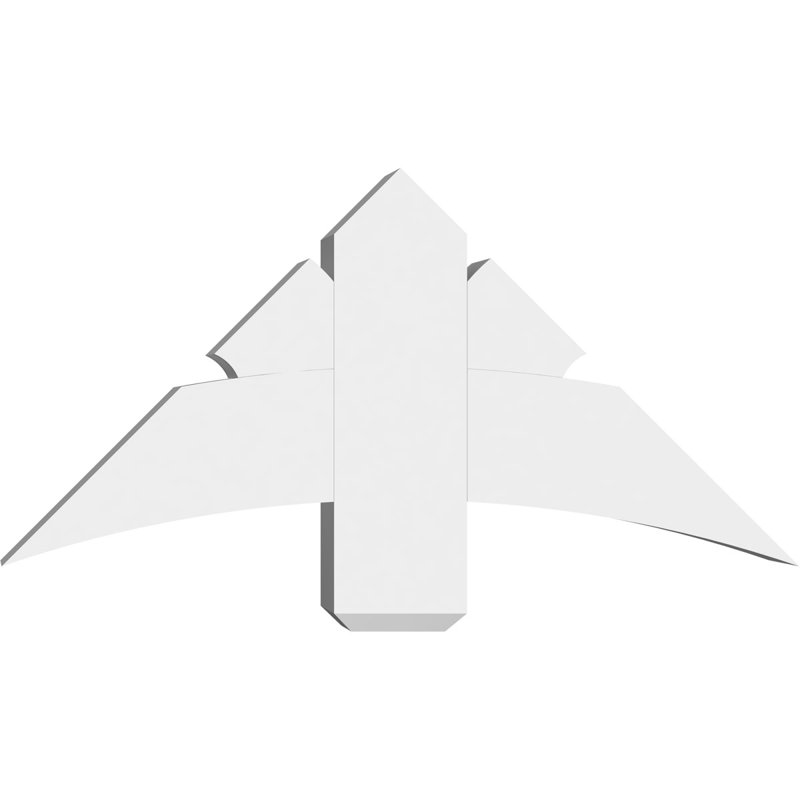 Support pour pignon Davenport, H 18 po x l 36 po (pas: 12/12), P 6 po x F 6 po, PVC