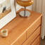 Simple solid wood multi-drawer storage sideboard-129742196