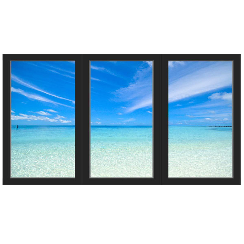 Nautical & Beach Window Decal, 13" H x 22" W