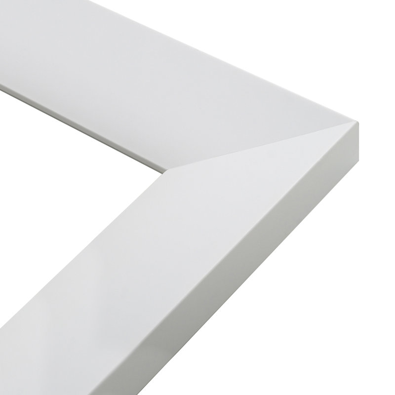 Faynett Flat Mirror, 115 cm H x 65 cm W, White