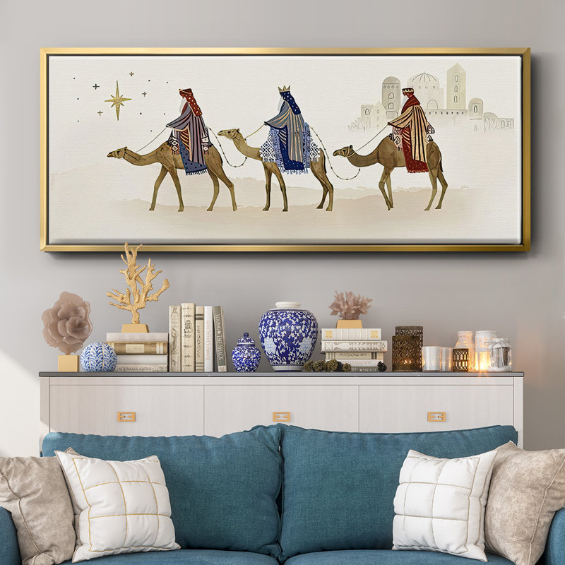 Collection Away in a Manger - Toile encadrée, H 12 po x l 30 po