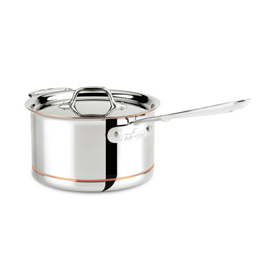 Casserole avec couvercle en cuivre All-Clad