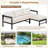 3-Seat L-Shaped Outdoor Patio Sofa With Iron Frame & Cushions-1848604519