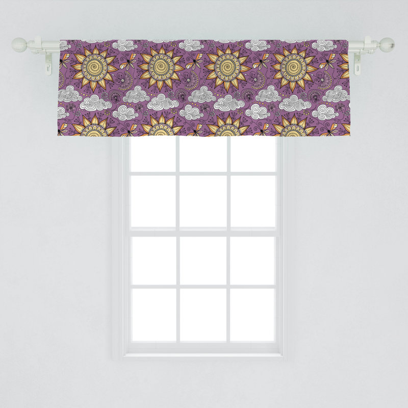 Floral Tailored Window Valance