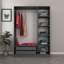Armoire moderne en chêne, 53,1 po x 74,8 po x 20,5 po | 100% panneau de particules enduit de mélamine, épaisseur: 0,7 pouce | Tablette de 5 kg, design élégant pour un rangement élégant | Parfait pour les chambres à coucher et les garde-robes-1184004974-1184004971