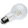 6 Watt LED - Reminiscent- Flex Grey Coil Filament - A19 - Medium Base - 2700K CCT - Clear - 120 Volt