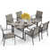 Sutiya 6 - Person Metal Patio Dining Set with Rectangular Table