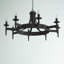 Eastbourne 8 - Light Waggon Wheel Chandelier