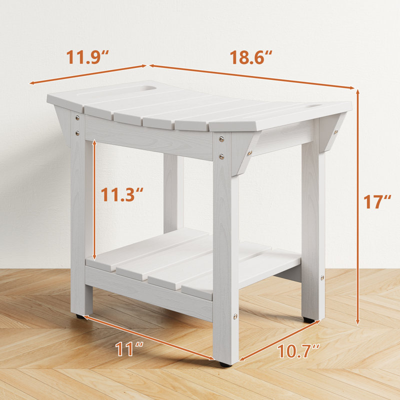 Banc de douche Sekia 18,6 W, Blanc