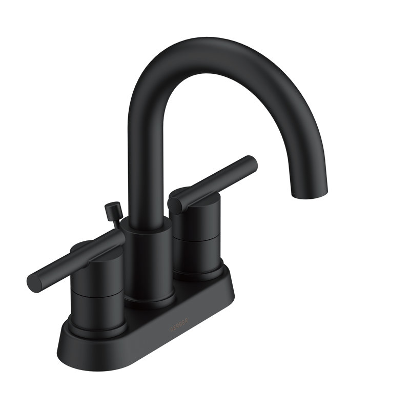 Parma 2-handle Bathroom Faucet with Drain Assembly, Satin Black