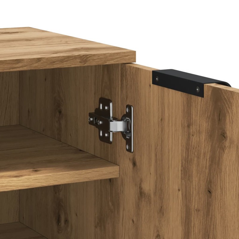 4 Pair Shoe Storage Cabinet, Artisan Oak