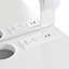 Meuble-lavabo flottant avec miroir et 3 lumières de couleur, coiffeuse murale avec prise de courant, meuble-lavabo compact, grand rangement, blanc-1636624021