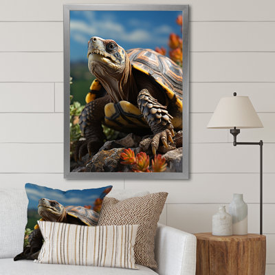 Turtles Journey Portrait, reproduction d'art sur toile