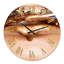Maquillage et rouge à lèvres sur le visage d'un beau modèle - horloge murale moderne-60281402