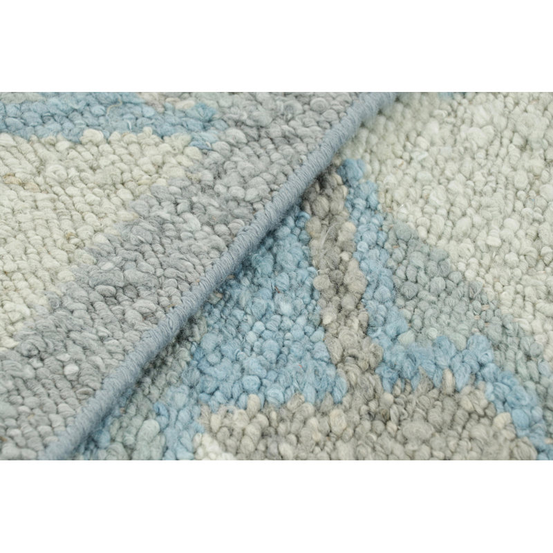 Scandinavian Wool Geometric Area Rug, Rectangle 14' x 20'