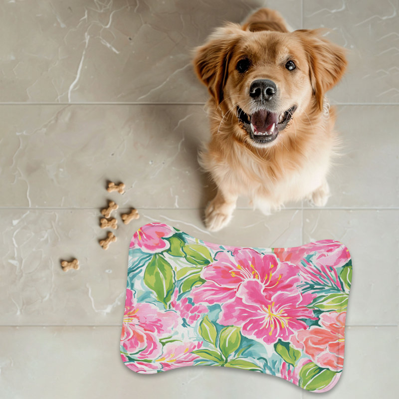 Tapis d'alimentation en forme d'os 1 pièce
