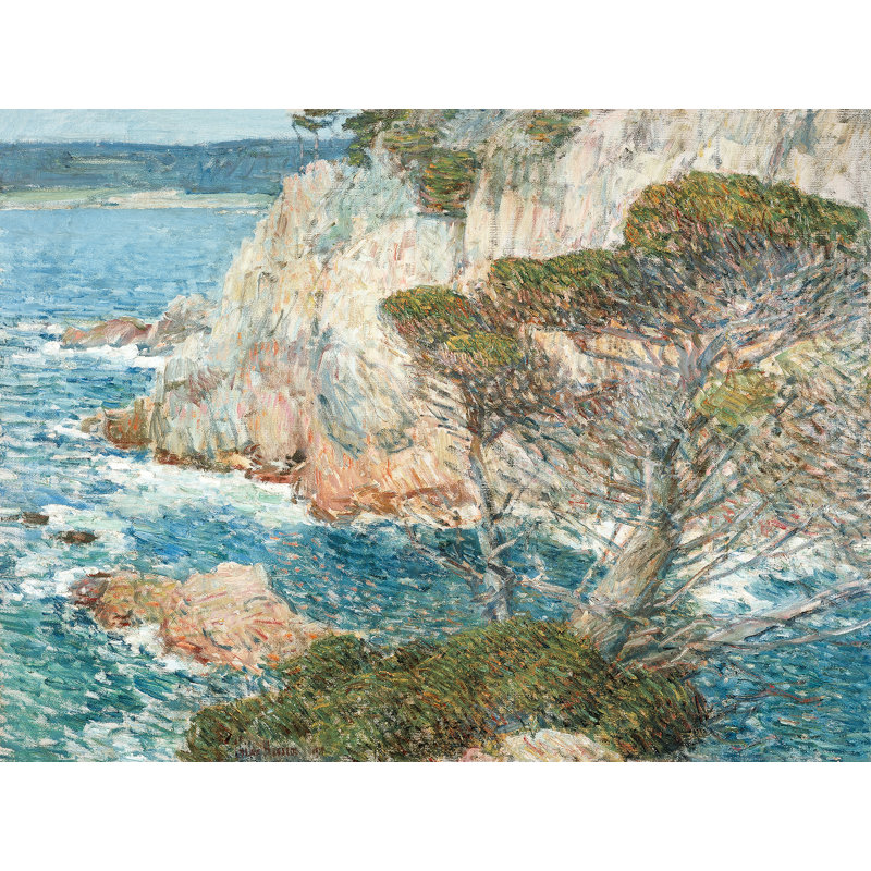 Point Lobos, Carmel by Childe Hassam - No Frame Print on Canvas, 70cm H x 100cm W x 4cm D