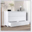 Commode moderne à 6 tiroirs, façades à panneau ondulé, armoire de rangement, commode polyvalente pour chambre à coucher, salon - solution de rangement élégante et spacieuse-1167589697