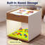 Table lumineuse Montessori pour enfants avec DEL 3 couleurs, tableau de construction, rangement pour jouets, table d'activités sensorielles à 2 hauteurs pour la maternelle, la garderie et la salle de jeux