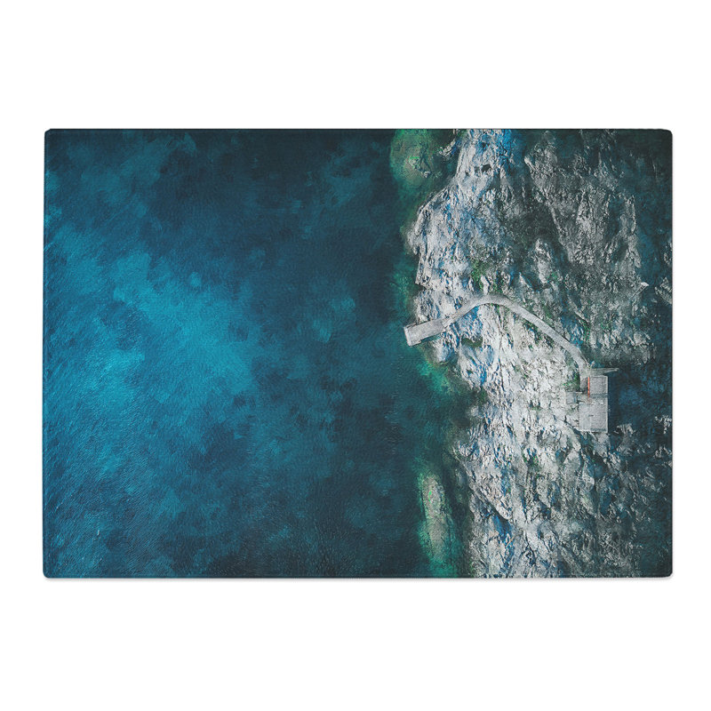 Uto Island in Sweden Painting Chopping Board, 0.4cm H x 28.5cm W x 39cm L