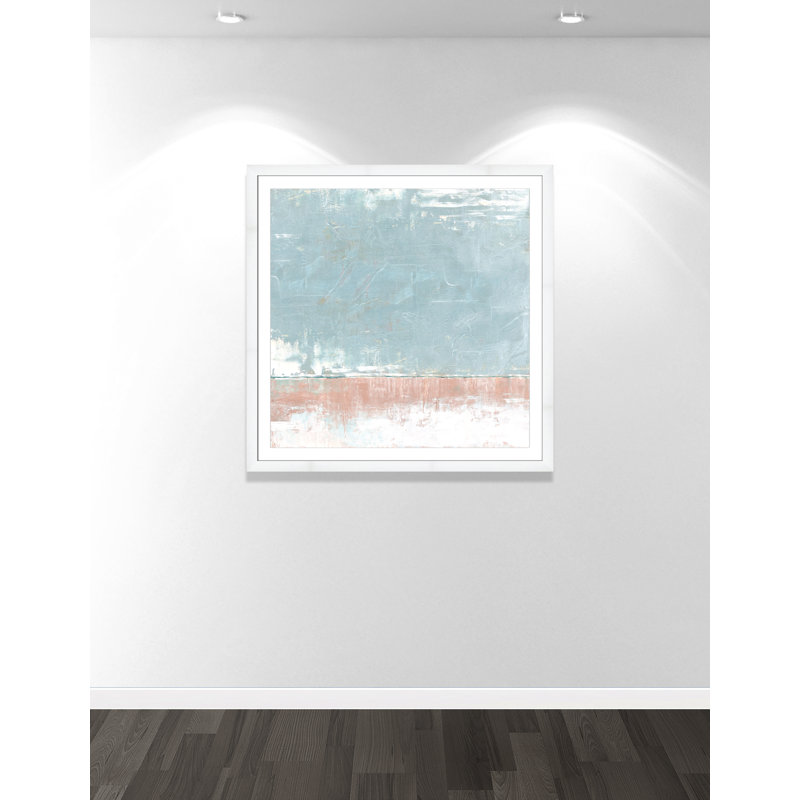Foundation  Print by Denise Brown, White Framed, 42.5" H x 42.5" W
