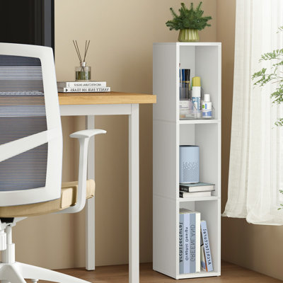 Bookshelf, 3-Tier Bookcase, Book Shelf, Open Storage Shelf, 9.4 X 7.9 X 37.3 Inches, For Living Room, Home Office, Dining Room