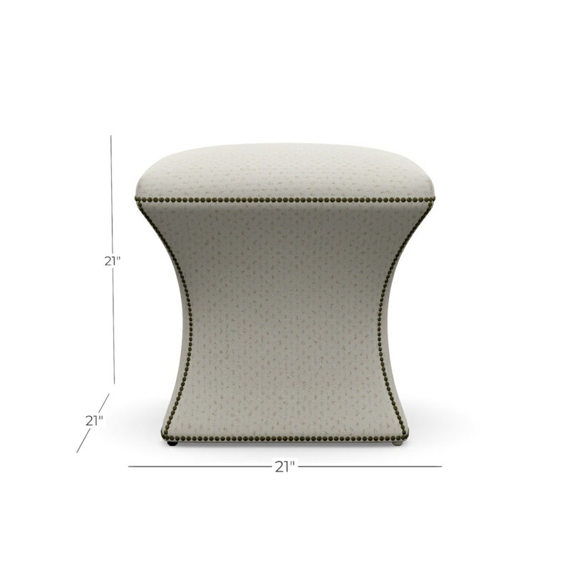Roxie Square Ottoman, Macrame 090620