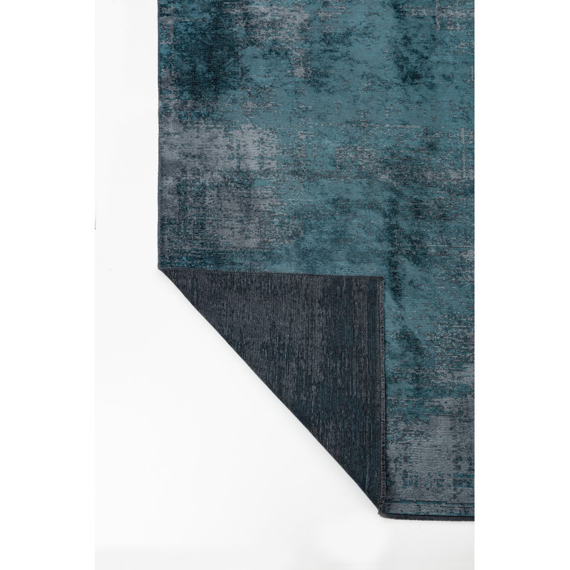 Rapture Blue/Gray Abstract Luxury Area Rug, Rectangle 7'10" x 11'2"