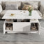 Lift Top Solid Coffee Table with Storage