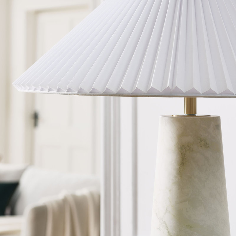 Nera Marble Table Lamp, White