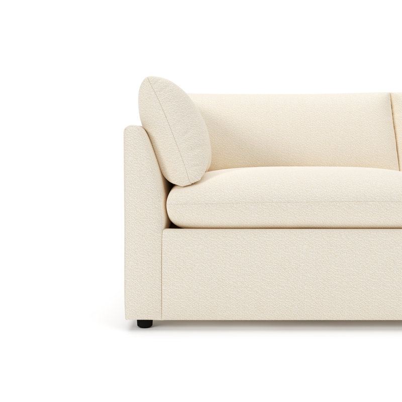 Canapé rembourré 86 po Kallie, Chenille Crypton® coquille d'œuf Nomad