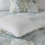 Ensemble d'édredon surdimensionné en coton 6 pièces avec coussin bleu grand
