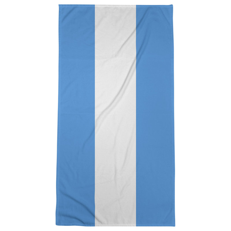 Cotton Blend Beach Towel, Red/Dark Blue