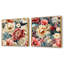 Faustine - Ensemble de 2 collages carrés floraux-101856156-101856153