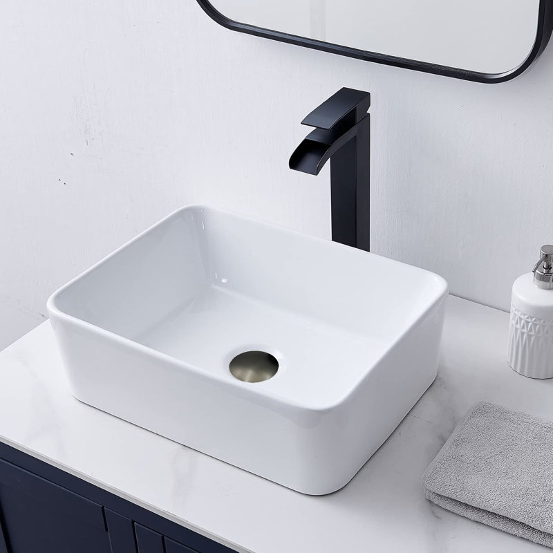 Bathroom Sink Pop-Up Drain Without Overflow Vessel Sink,Stainless Steel,Two Pieces, Gun Ash