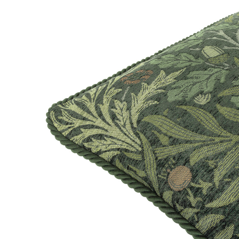 Acorn Multi Floral Square Throw Pillow Cover, Green Floral, Pillow Cover Only - No Insert