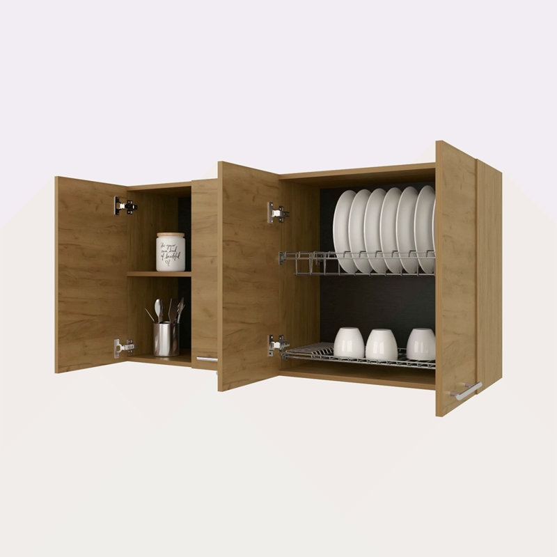 Armoire murale en mélamine avec 4 portes