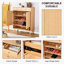Armoire de chambre à coucher moderne, améliore l'armoire à chaussures minimaliste avec du bois-366457436-366457437