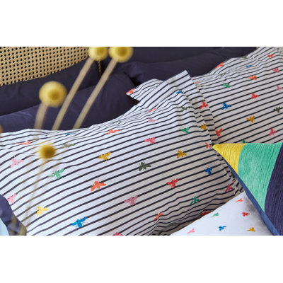 Rainbow Bee Brushed Cotton Cover Set Multi