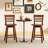 24.5" Counter Height Bar Chairs Swivel Bar Stools With Hollow Backrest-116059766-116059765