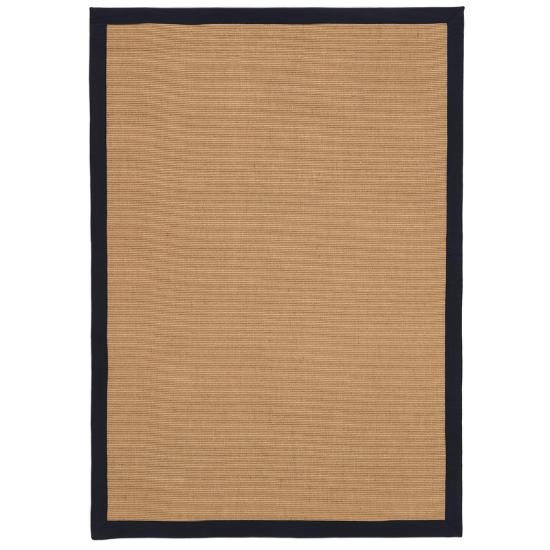Sisal Hand Woven Black Rug, Rectangle 200 x 290cm