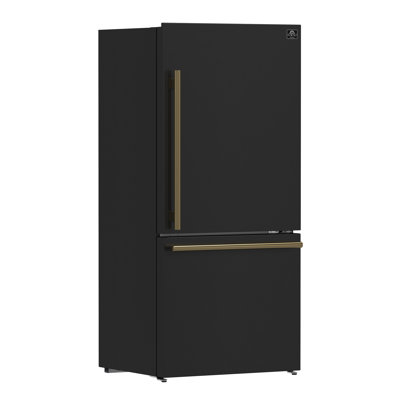 31 Milano Espresso Bottom Freezer Right Swing Door Refrigerator 172 cu ft