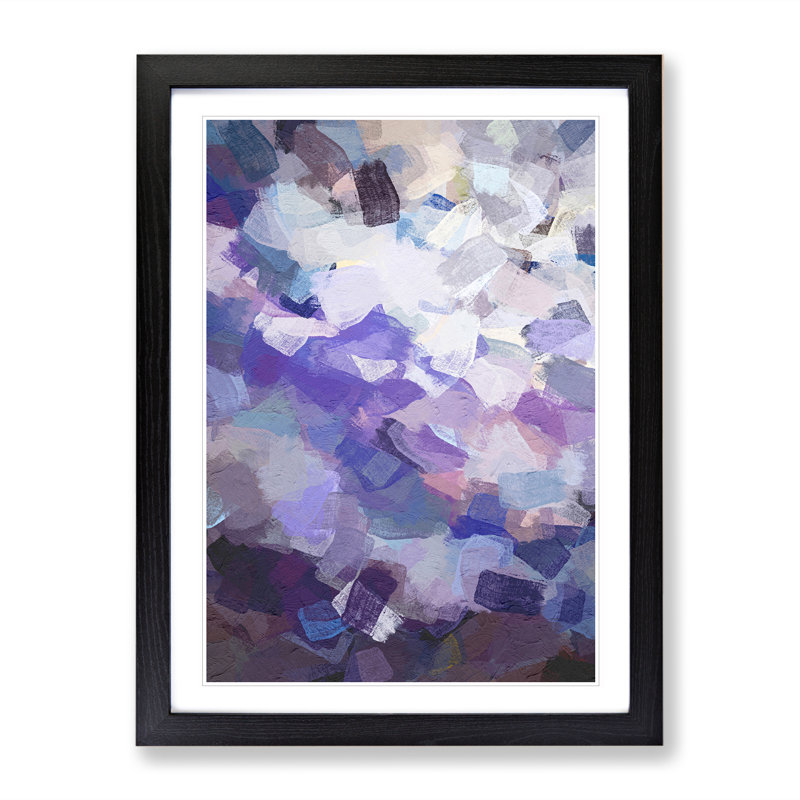 Joyful Sky - Single Picture Frame Print, Black, 64cm H x 46cm W x 2cm D