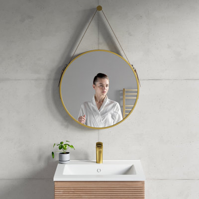 Trombly Metal Flat Wall Mirror