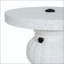 Table d'appoint vintage MGO avec base de parasol, marbre blanc