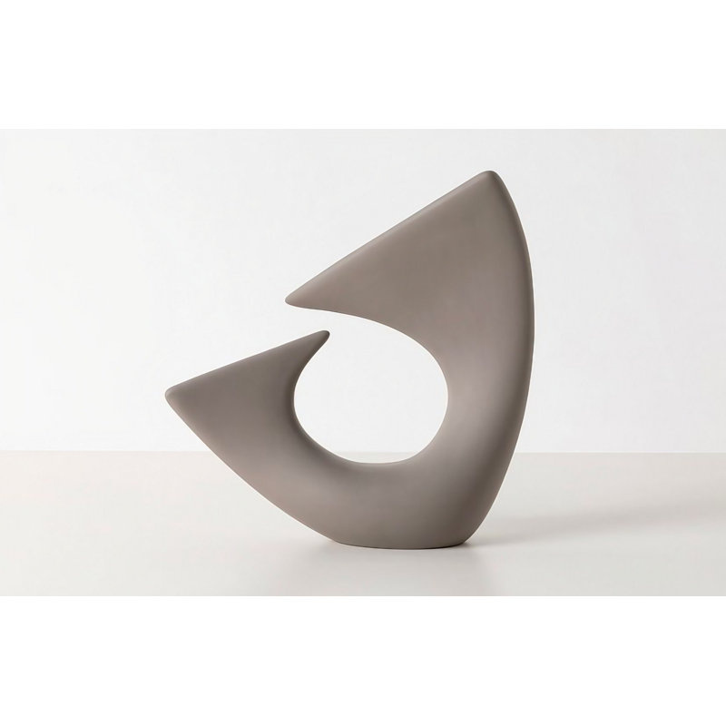 Croyl Ceramic Table Vase, 28cm H x 11cm W x 28cm D, Mink