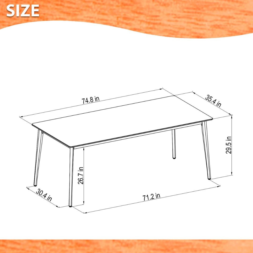 Anautica 75" Patio Dining Set