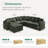 U-shaped Corner Modular Sectional Upholstered Storage Cloud Couch-1555775011-1555775009