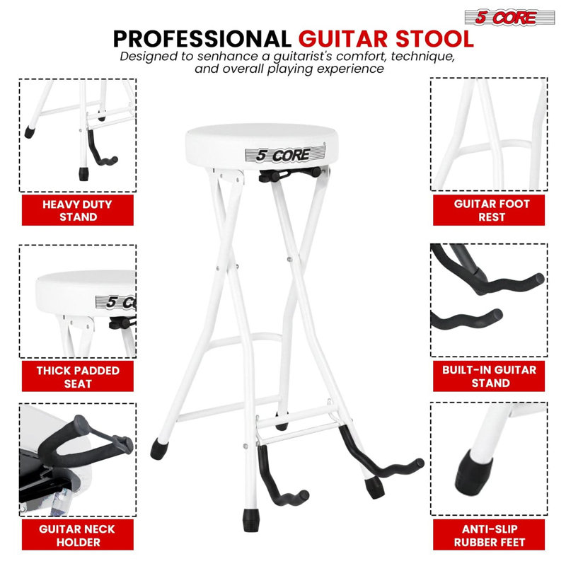 Tabouret 5Core 5,15 po, Blanc