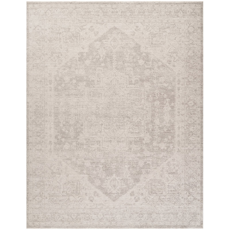 DKNY Pure Shades 9' x 12' Grey Vintage Indoor Rug, Rectangle 9' x 12'